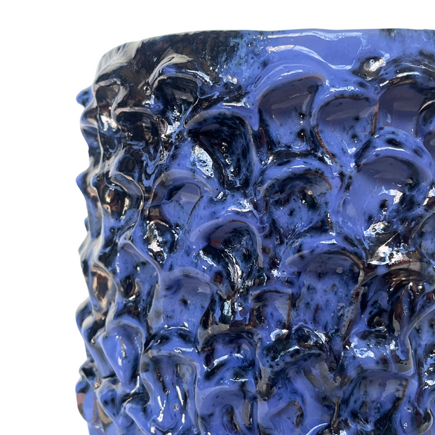 Ceramic Vase in Metallic Lavender, “Medium” 20cm, Onda serie